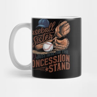 Baseball Sister Funny Baseball Player Mug